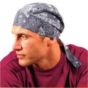 OccuNomix Tuff Nougies Deluxe Tie Hats, One Size, Cowboy Blue - 1 EA