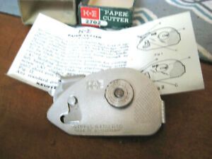 VINTAGE KEUFFEL &amp; ESSER NO. 2702 PAPER CUTTER IN ORIGINAL BOX IN GOOD USED COND