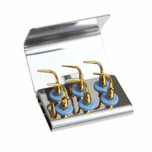 6Pcs Dental Bone Surgery Titanium Cutting Tips UCN2R with Large Holder