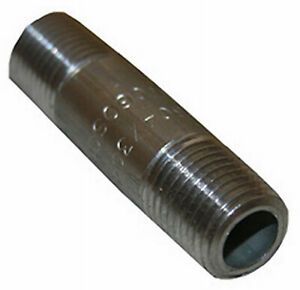 32-1609 Stainless Steel Pipe Nipple, 1/4 x 3-In. - Quantity 1