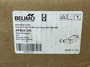 NEW! BELIMO AFB24-SR Motor,Actuator, Spring Return, 180 in-lb, 2-10Vdc, 24Vac, 2