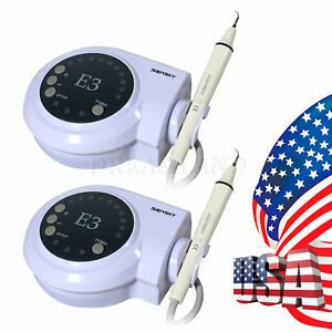 2X E3 Dental Ultrasonic Piezo Scaler Fit EMS Handpiece 5 Tips HK!N