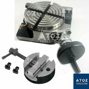 Rotary Table 4&#034; / 100mm Horizontal and vertical model + 80MM ROUND VICE ATOZ
