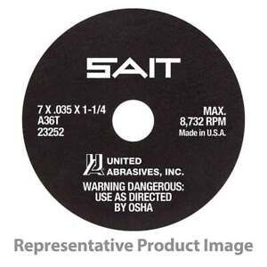 United Abrasives SAIT 23210 6x.035x7/8 A36T Tool Room Cutting Wheels 50 pack