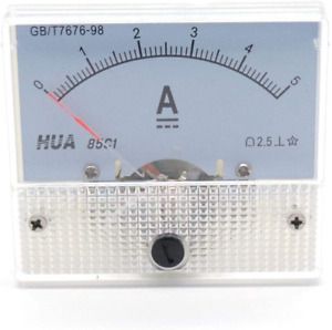 Aodesy Analog 85C1 AC 0-5A Rectangle Analog Panel Ammeter Gauge