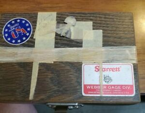 STARRETT WEBBER GAGE SET 28 PC SET .010 TO .090 USED MADE IN THE USA