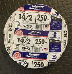Southwire Romex SIMpull 250-ft 14-2 600v &amp; 14 AWG Wire NM-B
