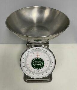 YAMATO ACCU-WEIGH UNIVERSAL DIAL SCALE 20 LB CAPACITY w/ BOWL TOP