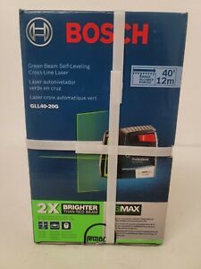 Bosch GLL40-20G Self-Leveling Cross-Line Laser w/Green Beam- 000346634792