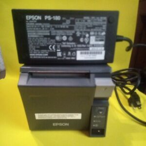 EPSON TM-T70II M296A Thermal POS Receipt Printer Ethernet Port w AC adapter