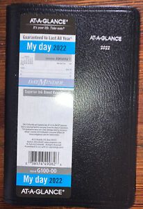At-A-Glance My Day 2022 Daily Appointment Book/Planner (5&#034; x 8&#034;) (G100-00)