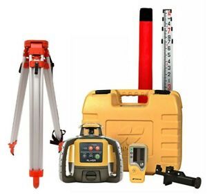 Topcon RL-H5A Self-Leveling Rotary Grade Laser Level W tripod and 14&#039; Rod Inches