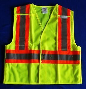 ML KISHIGO 1174 High Visibility Safety Workwear XL VEST Class 2 Type R Yellow