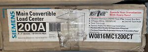 (C) Siemens Main Convertible Load Center Outdoor Nema 3R 200A W0816MC1200CT