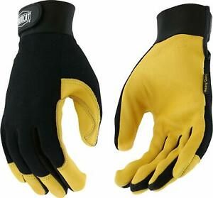 West Chester 86400 IRONCAT Heavy Duty Grain Deerskin Gloves – Large, 1 pair