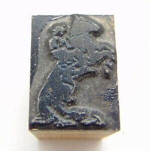 Printing Letterpress Printers Block Rodeo Horse