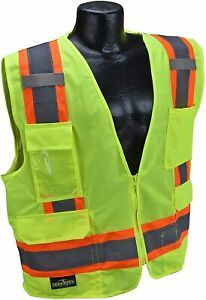 Radians SV6G2X Two Tone Surveyor Class 2 Green Safety Vest