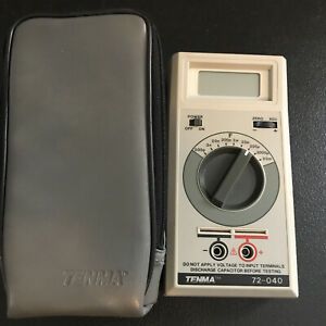 TENMA Capacitance Meter DC 9 Volt 72-040 With Case Untested