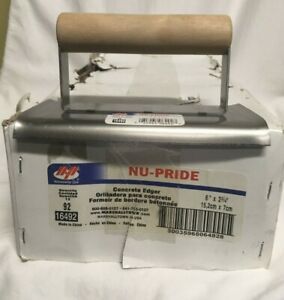 12 Count Marshalltown  Nu-Pride  Steel  Concrete Edgers. 6 in. L x 2-3/4 in. W