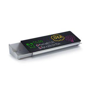 Audio-Visual Direct White Glass Dry Erase - Desktop Organizer &amp; Storage Notepad