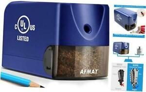 Electric Pencil Sharpener, Heavy Duty Pencil Sharpener for 6.5-8mm No.2 Blue