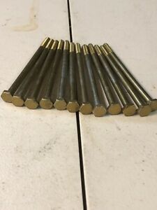 new old stock zinc grade 8 hex cap screws 1/4-20x4-1/2 usa made