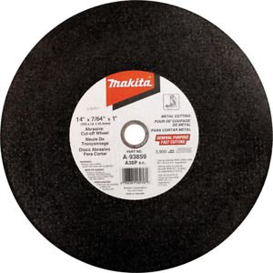 Makita Cut-off Wheel 14 in. x 7/64 in. Efficient Cutting Aluminum Oxide (5-Pack)
