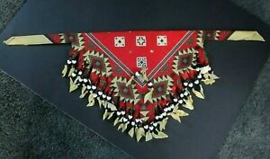 Hand Made Fringed Beaded Western Face Mask, Bandana, Scarf