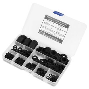 Washer Assortment Set 600Pcs Flat Washer Fastener Hardware Tools Black