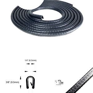 Edge Trim Black Small, 1/8&#034; Fits Edge (10 Feet Length) 10 Feet