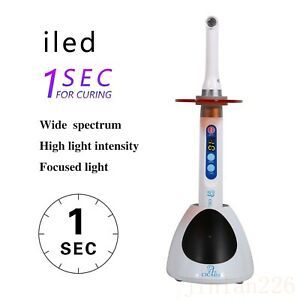 Dental iLed Wireless Curing Light Upgrate 1 Second Cure 2300mW White