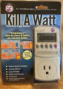 NIP P3 KILL A WATT Electric Power Usage Voltage Meter Monitor P4400 NEW SEALED