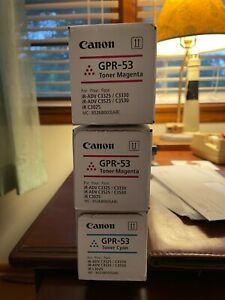 Lot of Canon GPR-53 Toner (2Magenta,1Cyan)
