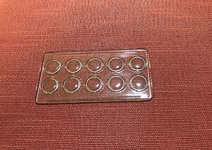 Boerner 10 Cell Microfloculation Slide, Glass, NOS.