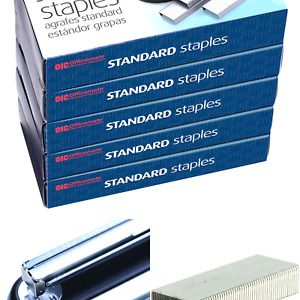 Officemate Standard Staples, 5 Boxes General Purpose Staple (91925)