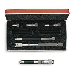 Starrett 823AZ Tubular Inside Micrometer Set with Case, 1.5-8&#034; Range, .001&#034; NEW