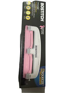Bostitch EZ Squeeze InCourage 12 Three-Hole Punch Support The Cause Pink