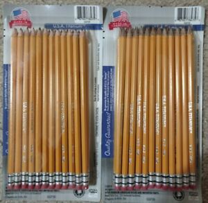 Two packages of #2 USA Titanium 24 Count Woodcase Pencils