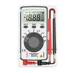 A1ST LCD Pocket Digital Multimeter AC/DC Automatic Portable Voltmeter Ammeter