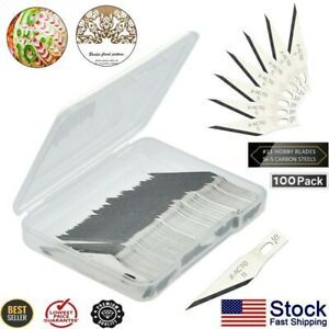 100Pcs Replacement Blades for X-ACTO Knife Scoring Sharp Blades EXacto with Box