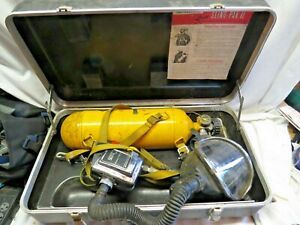 Scott Air Pak Self Contained Breathing Equipment Apparatus Mask Tank &amp; Box