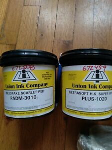 Union Ink Company White Plastisol Ink For Silk Screen Printing 5 Quart s