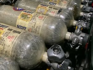 Scott Snap Change Valve 4500PSI 45MIN SCBA CarbonFiber Bottle Tank Cylinder 2010