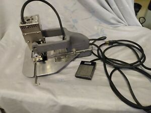 Vintage Leibinger-Roberts Numbering Machine With Foot Pedal Model E21U