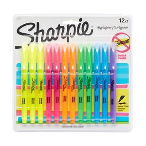 Sharpie 27145 Pocket Highlighters, Chisel Tip, Assorted Colors, 12-Count