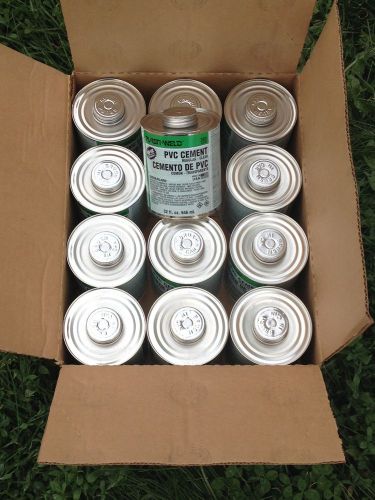Pvc conduit glue 12 cans 32 fl. oz. each for sale
