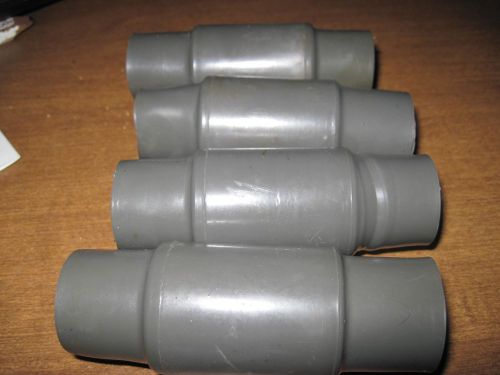 **lot of 4   3/4&#034; pvc coated rigid coupling for sale