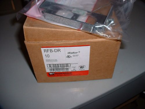Walker rfb-dr floor box duplex outlet plate lot of 8 for sale