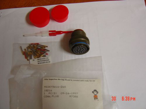 Amphenol connector plug, 26 position, ms3475w16-26s for sale