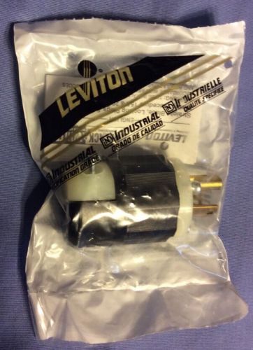 Lot of 10 leviton 2 pole 3 wire grounding plugs, locking. cat no. 4770-c new for sale